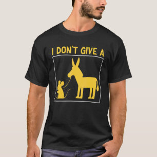 T-shirt souris promenant un âne je ne donne pas de rats 1