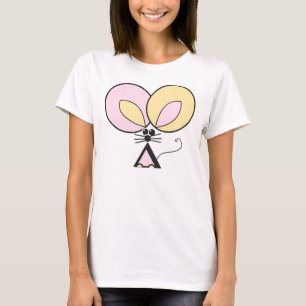 T-shirt Souris rose, illustration graphique
