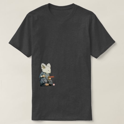 T-shirt Souris samouraï dans Tatehiza (Design devant)