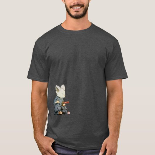 T-shirt Souris samouraï dans Tatehiza (Devant)