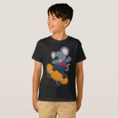 T-shirt Souris Skateboard Sports (Devant entier)