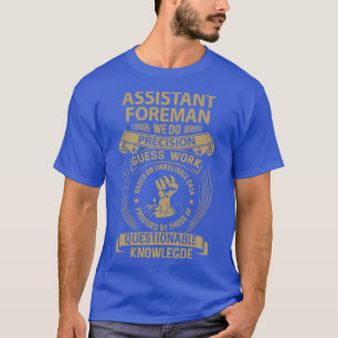 T-shirt Sous-chef contremaître adjoint contremaître Nous f