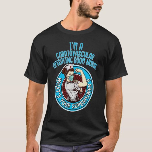 T-shirt Sous Chemise Scrub Infirmière D'Exploitation Cardi (Devant)