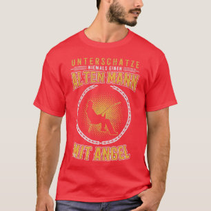 T-shirt Sous-Estimer Jamais Un Vieux Homme Avec Cadeau Ang