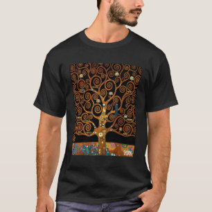 T-shirt Sous l'arbre de la vie, par Gustav Klimt,
