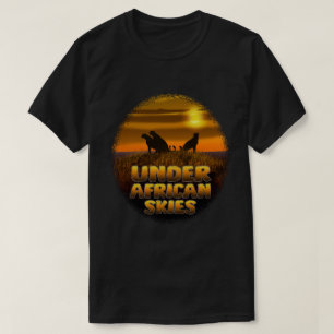 T-shirt Sous les cieux africains Safari au coucher du so
