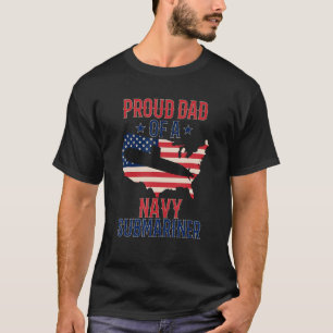 T-shirt Sous-mariniers Sous-marins Vétéran Fier papa Sous-