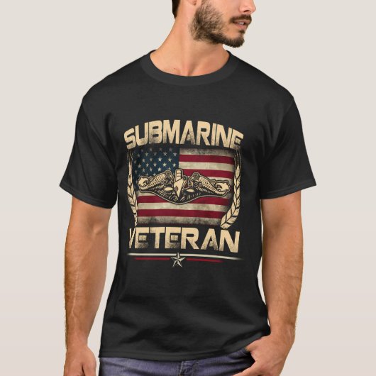 T-shirt Sous-marins américains Service d'anciens combattan (Devant)
