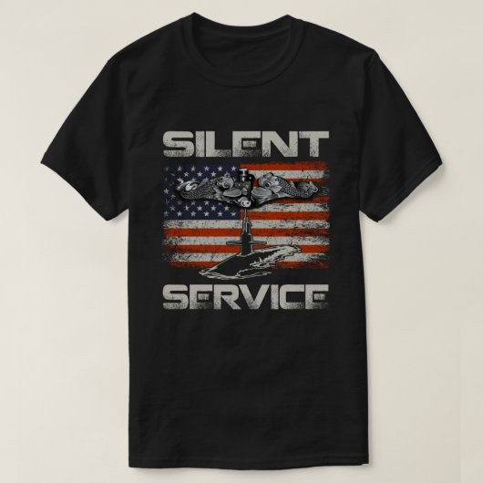T-shirt Sous-marins américains Silent Service (Design devant)