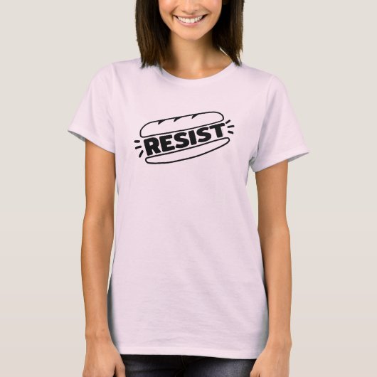 T-shirt Sous Sandwich résiste au fascisme (Devant)