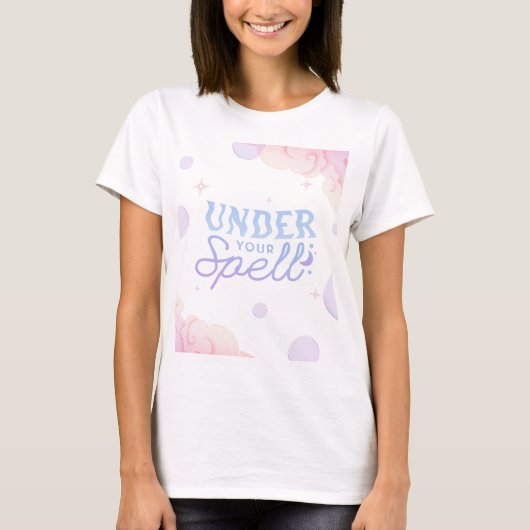 T-shirt Sous ton Spell Pastel Citation Femme (Devant)