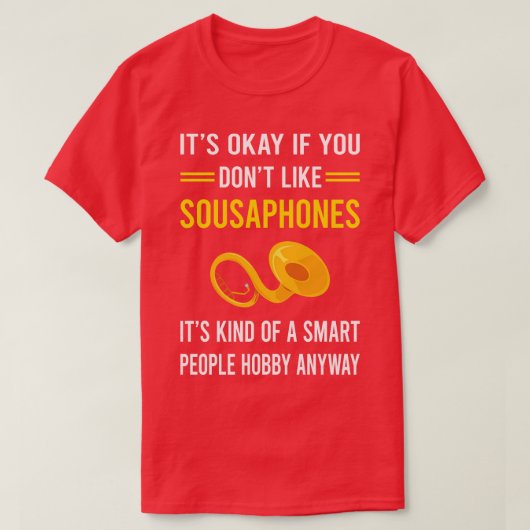 T-shirt Sousaphone pour les gens intelligents (Design devant)