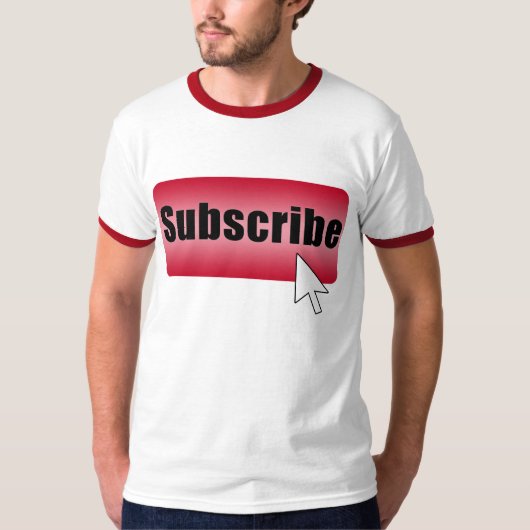 T-shirt Souscrivez le bouton (Devant)