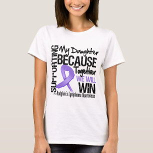 T-shirt Soutenant ma fille - le Lymphoma.png de Hodgkin