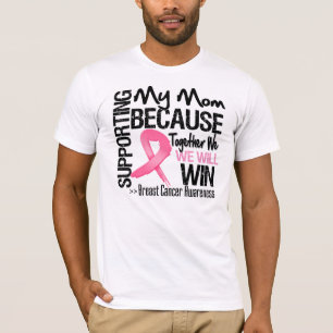 T-shirt Soutenant ma maman - conscience de cancer du sein