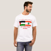 T-shirt Soutenez et défendez la Palestine et le Liban (Devant entier)
