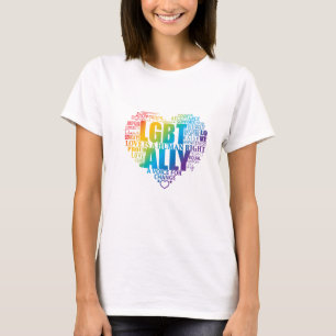 T-shirt Soutenez et soyez un allié à la communauté de L