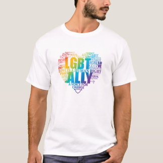 T-shirt Soutenez et soyez un allié à la communauté de LGBT
