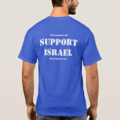 T-shirt Soutenez Israël Tee (Dos)