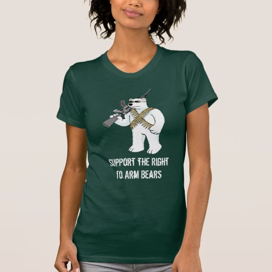 T-shirt Soutenez la droite d'armer des ours (Devant)