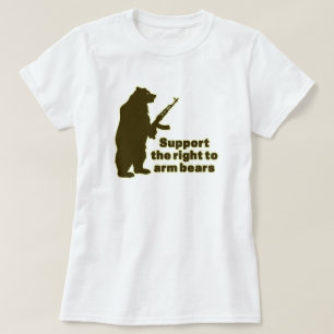 T-shirt Soutenez la droite d'armer des ours
