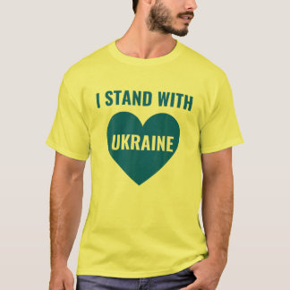 T-shirt Soutenez Le Drapeau Ukraine I Avec L'Ukraine