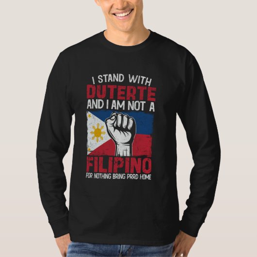 T-shirt Soutenez le partisan du PRRD Digong Duterte philip (Devant)