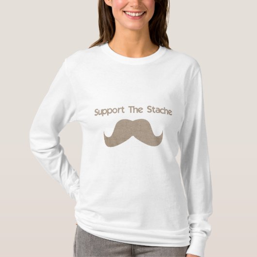 T-shirt Soutenez le Stache (Devant)
