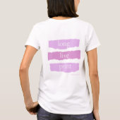 T-shirt soutenez le tangible - vive l'impression tee (Dos)