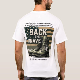 T-shirt Soutenez les Braves – Sans-abris vétérans