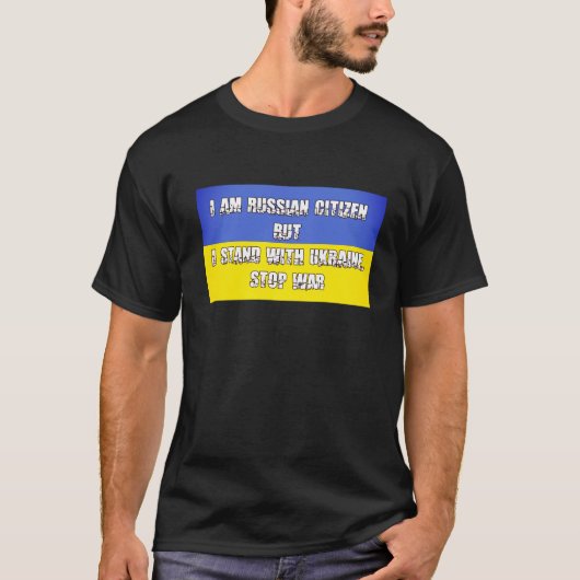 T-shirt Soutenez l'Ukraine (Devant)