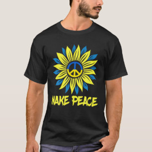 T-shirt Soutenez l'Ukraine avec le drapeau ukrainien