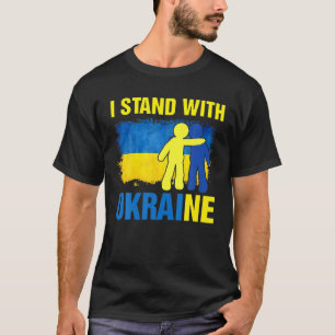 T-shirt Soutenez L'Ukraine En Se Tenant Avec L'Ukraine
