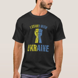 T-shirt Soutenez L'Ukraine, Je Me Tiens Avec L'Ukraine, Uk