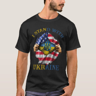 T-shirt Soutenez L'Ukraine Je Prends Position Avec L'Ukrai