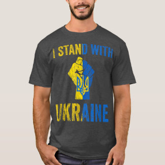 T-shirt Soutenez L'Ukraine Je Prends Position Avec L'Ukrai