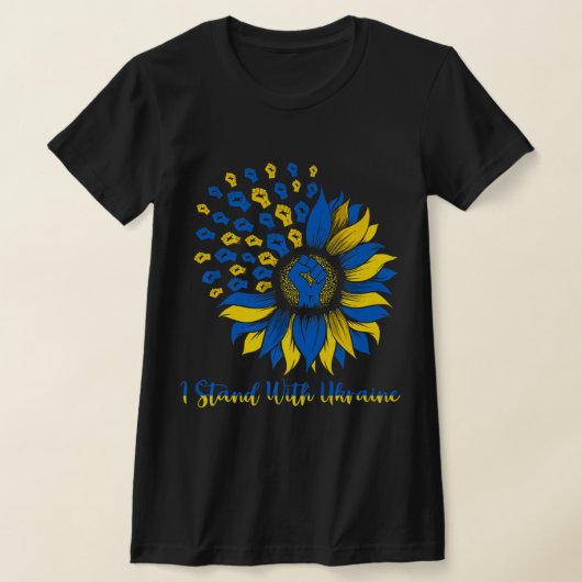 T-shirt Soutenez L'Ukraine Je Prends Position Avec L'Ukrai (Poser)
