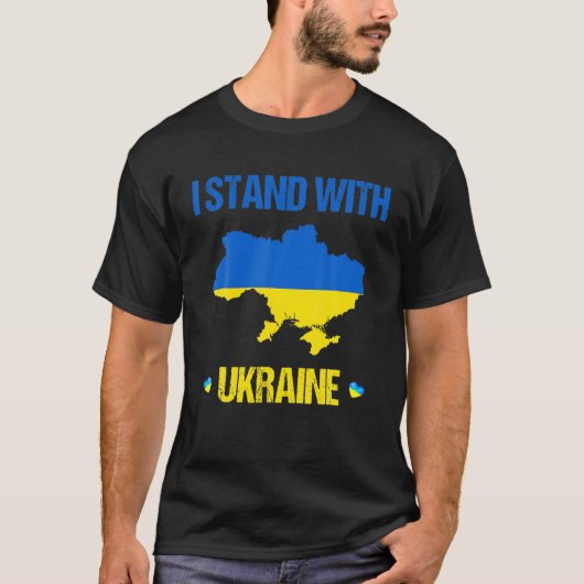 T-shirt Soutenez L'Ukraine Je Prends Position Avec L'Ukrai (Devant)