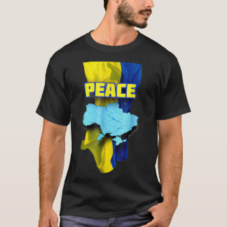 T-shirt Soutenez l'Ukraine Je suis avec le drapeau de l'Uk