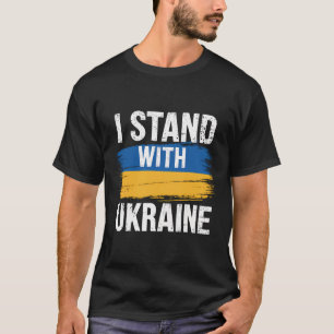 T-shirt Soutenez l'Ukraine Je suis avec l'Ukraine Drapeau