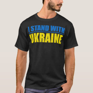 T-shirt Soutenez l'Ukraine Je suis avec l'Ukraine Drapeau