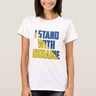 T-shirt Soutenez l'Ukraine Je suis avec l'Ukraine Drapeauu