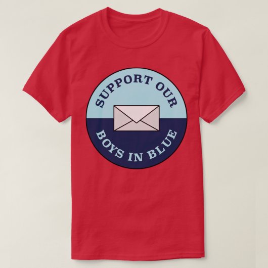 T-shirt Soutenez Nos Garçons En Blue USPS (Design devant)