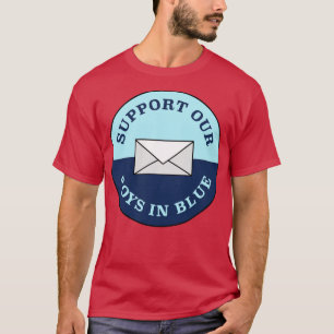 T-shirt Soutenez Nos Garçons En Blue USPS