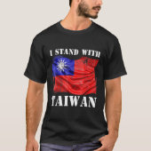 T-shirt Soutenez Taïwan I Stand With Taïwan Drapeau Taïwan (Devant)