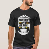 T-shirt Soutenez Vos Ranchers Locaux Mangez Le Boeuf Fermi (Devant)