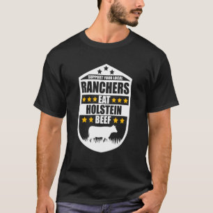 T-shirt Soutenez Vos Ranchers Locaux Mangez Les Boeuf Ferm