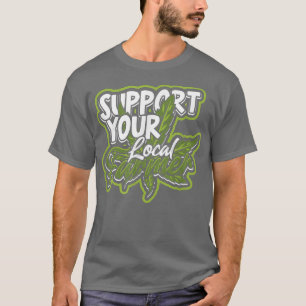 T-shirt Soutenez votre agriculteur local Trippy et High He