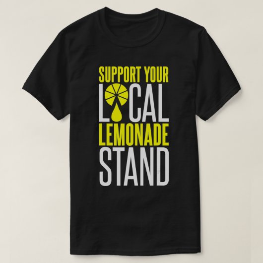 T-shirt Soutenez Votre Stand De Lemonade Local (Design devant)