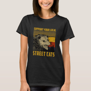 T-shirt Soutenir Chats de Rue Locaux Raton Laveur Moufette